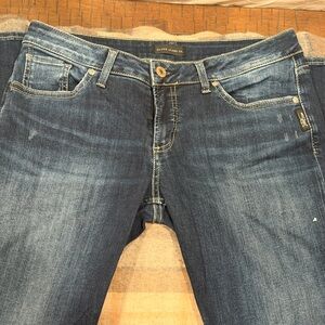 Silver Boyfriend Dark Blue Women's Jeans